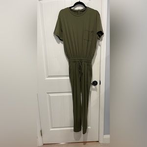 Green jumpsuit from Shein